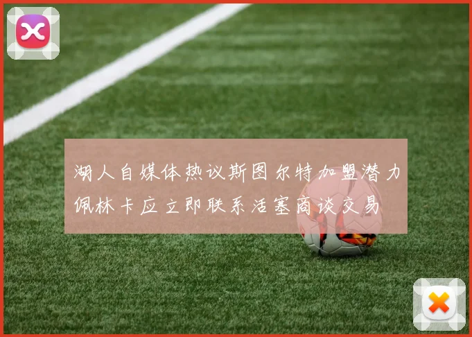 湖人自媒体热议斯图尔特加盟潜力佩林卡应立即联系活塞商谈交易