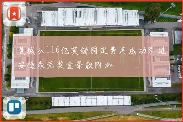 曼城以116亿英镑固定费用成功引进安德森无奖金条款附加